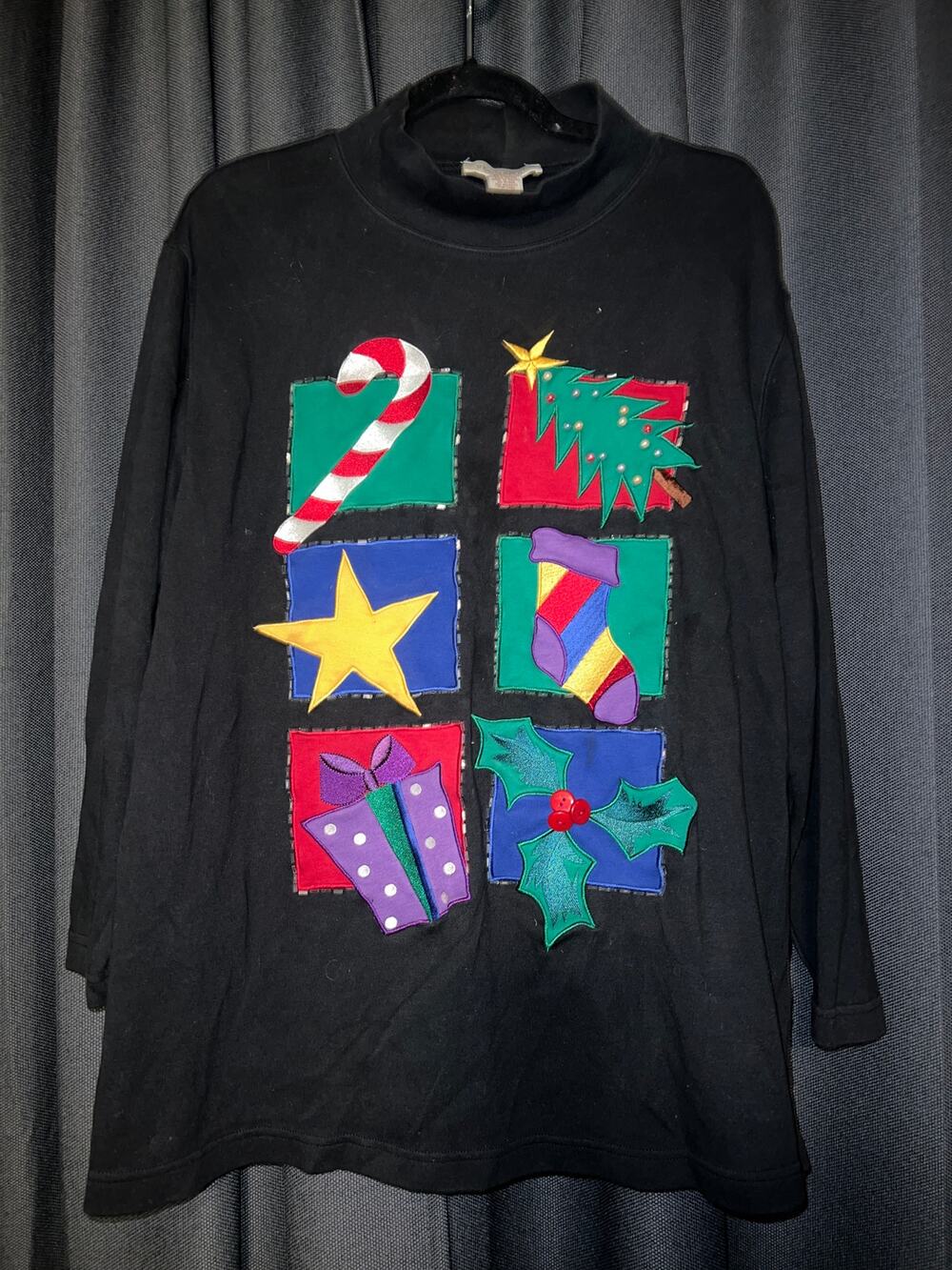 Ugly Christmas Sweater Xmas Sweatshirt Crewneck Size Large
